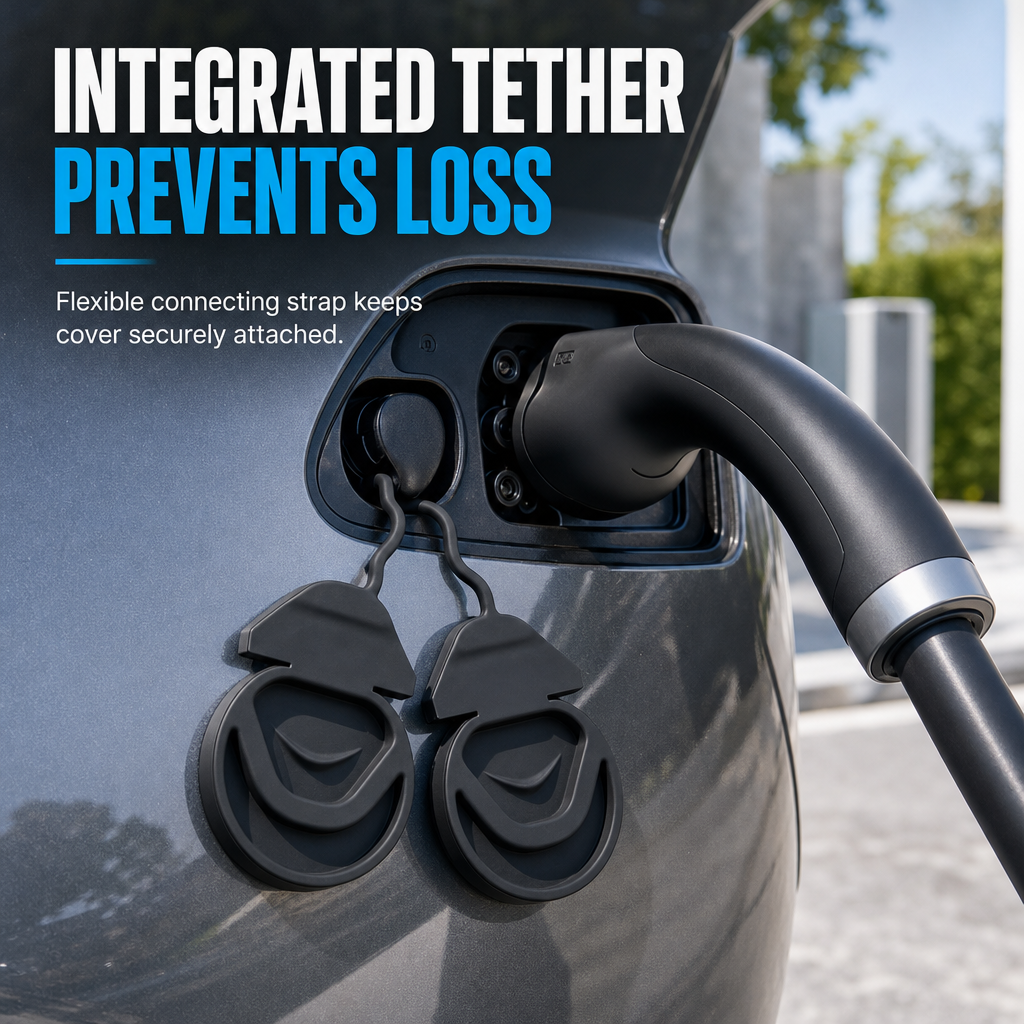 🚗 Integrated Waterproof and Dustproof Silicone Protective Cover for Charging Port