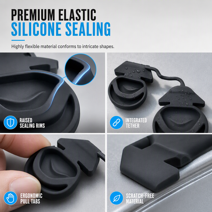 🚗 Integrated Waterproof and Dustproof Silicone Protective Cover for Charging Port