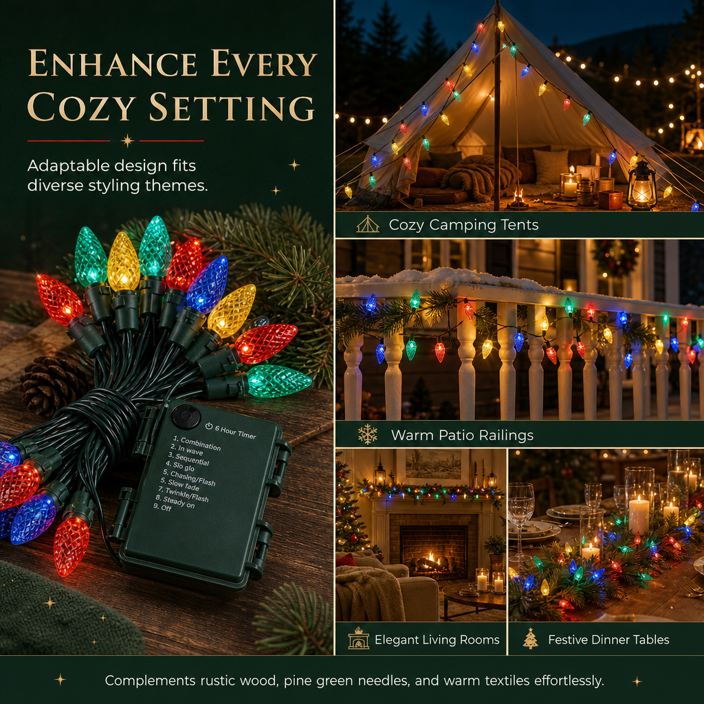 🎁2026 New Arrivals 50% OFF💥Battery Operated Strawberry String Lights – 8 Modes, Waterproof, Festive Decoration 🎃