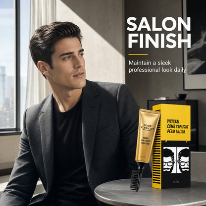 Straighten Hair Instantly! Protein Styling Cream with Comb