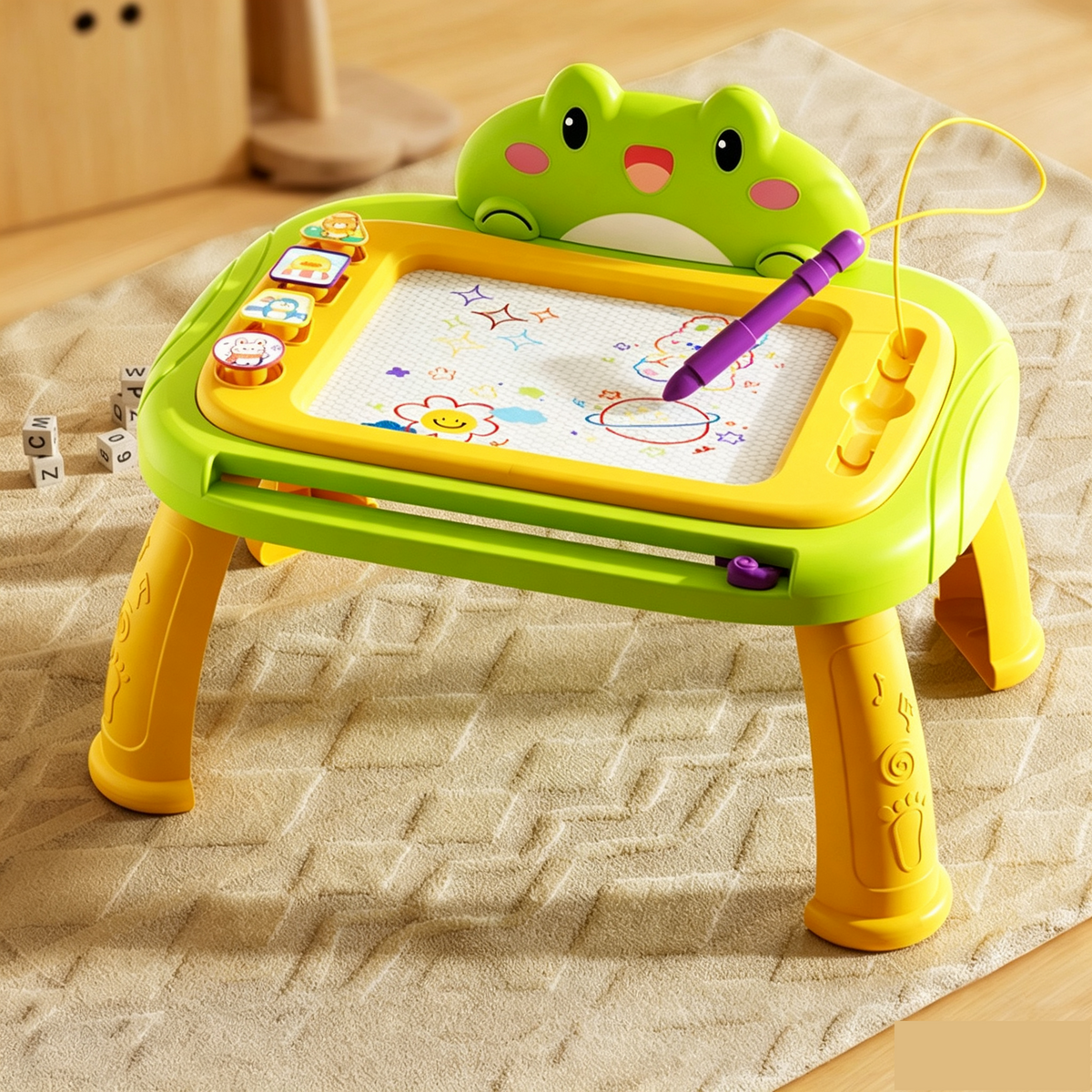 ⏳Time-Limited Special ⏰✨ Kids Magnetic Drawing Board — Pen & 4 Stamps Included 📢