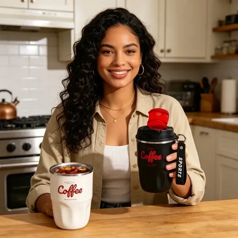 Portable Smart Thermal Coffee Cup with Temperature Display