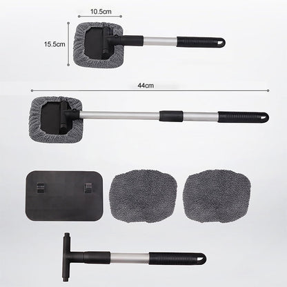 🥳2026 HOT SALE🥳💞50K+ SOLD! 🧲🌀 50% OFF! Dual Magnetic Car Window Cleaner – cleans both sides in one pass, extendable handle & reusable microfiber cloths. Streak-free glass, inside & out! 🚗✨