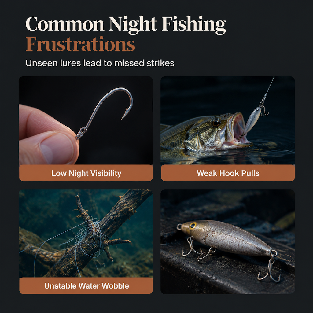 ✨Buy 1 Get 1 Free🐟️7cm 8g Luminous Minnow Hard Bait Artificial Lure for Night Fishing