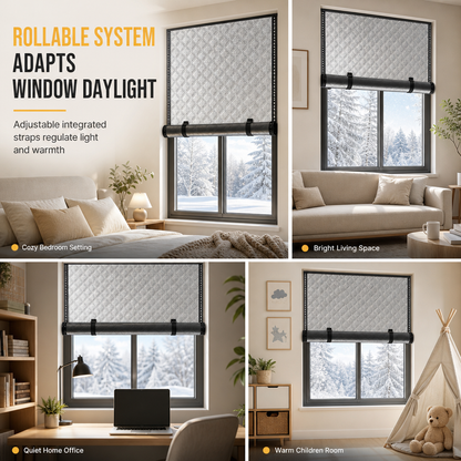 🎁Black Friday Sale - Limited time 49% OFF💥🏠Graphene Thermal Insulated Window Curtain for Winter Windproofing