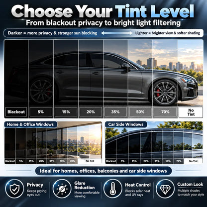 Multi-Purpose Scratch-Resistant Window Tint Film