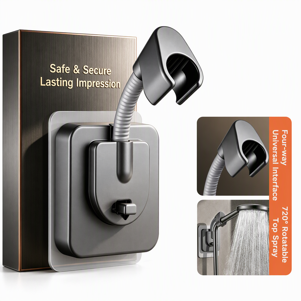 🎁Black Friday Sale - Limited time 49% OFF💥Universal Adjustable Holder No Drill Wall Mount Bathroom Showerhead Bracket