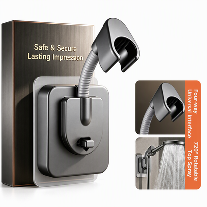🎁Black Friday Sale - Limited time 49% OFF💥Universal Adjustable Holder No Drill Wall Mount Bathroom Showerhead Bracket