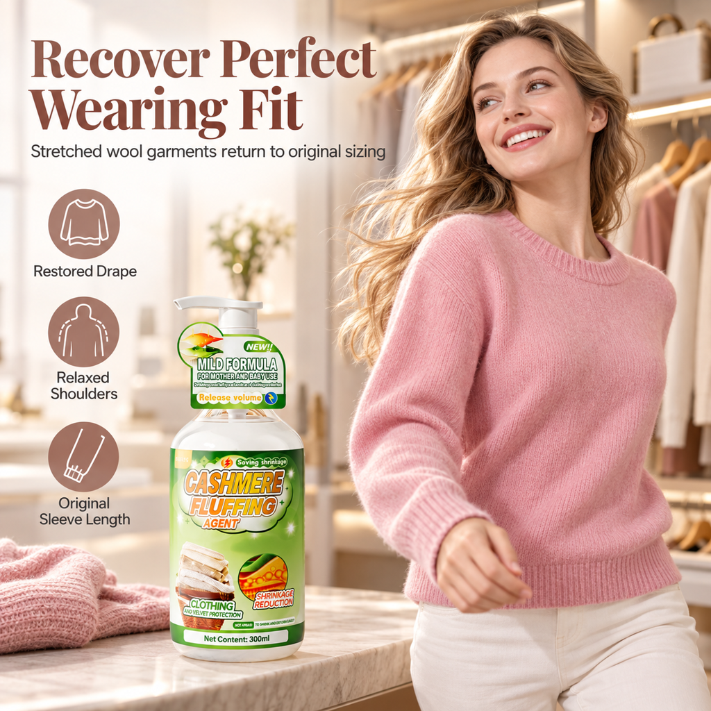 🧶 Wool & Cashmere Sweater Softening and Reshaping Care