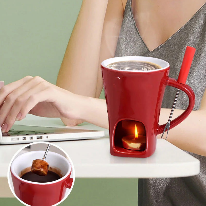 Ceramic Chocolate Fondue Mug