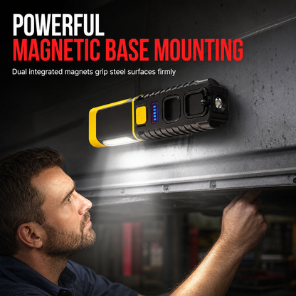 📢📢 50% OFF! Rechargeable LED Work Light – Magnetic Mount & Rotating Hook for Hands-Free Car Repairs 💡🔧