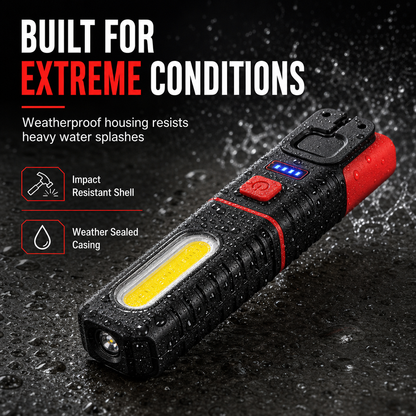 📢📢 50% OFF! Rechargeable LED Work Light – Magnetic Mount & Rotating Hook for Hands-Free Car Repairs 💡🔧