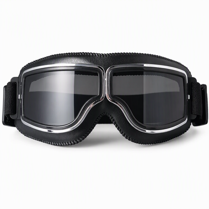 📢📢50% OFF !! ⏰Retro Motorcycle Goggles Vintage Windproof Riding Glasses for Cruiser Helmet and Off-Road Dirt Bike