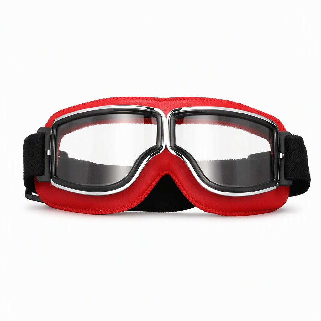 📢📢50% OFF !! ⏰Retro Motorcycle Goggles Vintage Windproof Riding Glasses for Cruiser Helmet and Off-Road Dirt Bike