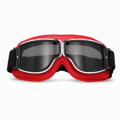 📢📢50% OFF !! ⏰Retro Motorcycle Goggles Vintage Windproof Riding Glasses for Cruiser Helmet and Off-Road Dirt Bike