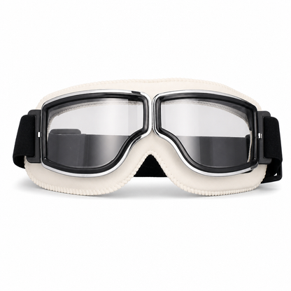 📢📢50% OFF !! ⏰Retro Motorcycle Goggles Vintage Windproof Riding Glasses for Cruiser Helmet and Off-Road Dirt Bike