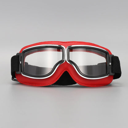 📢📢50% OFF !! ⏰Retro Motorcycle Goggles Vintage Windproof Riding Glasses for Cruiser Helmet and Off-Road Dirt Bike