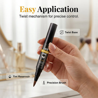 🥳2026 HOT SALE🥳💞50K+ SOLD! 🖊️💇 50% OFF! Professional Lace Tint Precision Pen – melts knots, conceals lace grids & dries fast. Natural scalp match for flawless wig installs! 🛡️✅