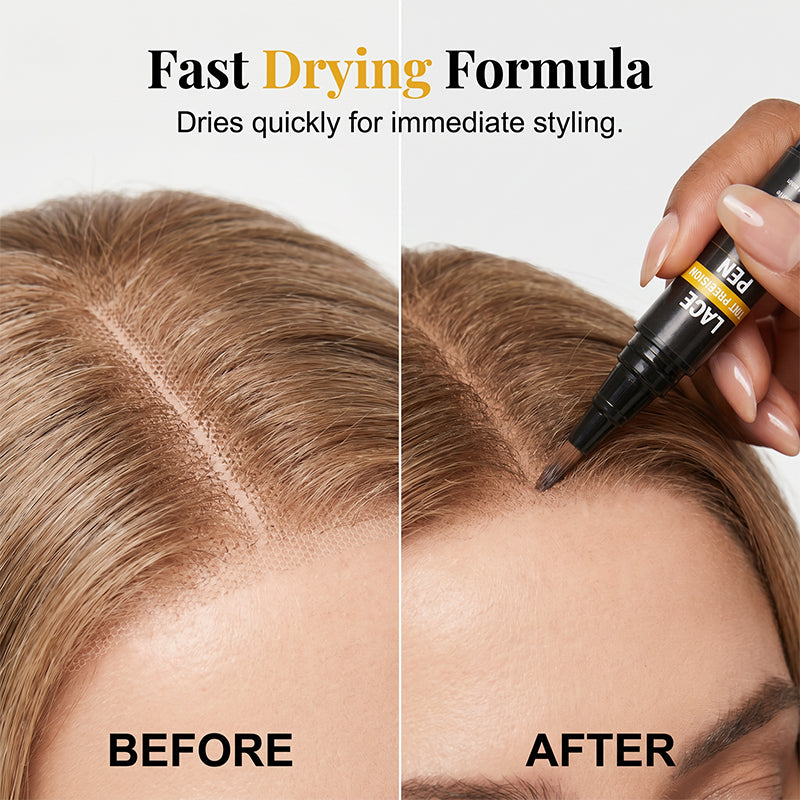 🥳2026 HOT SALE🥳💞50K+ SOLD! 🖊️💇 50% OFF! Professional Lace Tint Precision Pen – melts knots, conceals lace grids & dries fast. Natural scalp match for flawless wig installs! 🛡️✅