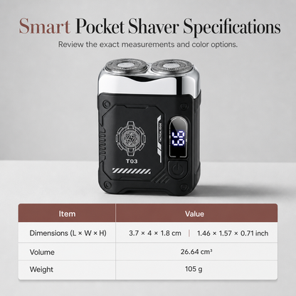 Mini Portable Electric Dual Head Shaver for Men