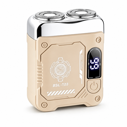 Shave Smooth On The Go Instantly! Pocket Dual-Head Electric Shaver