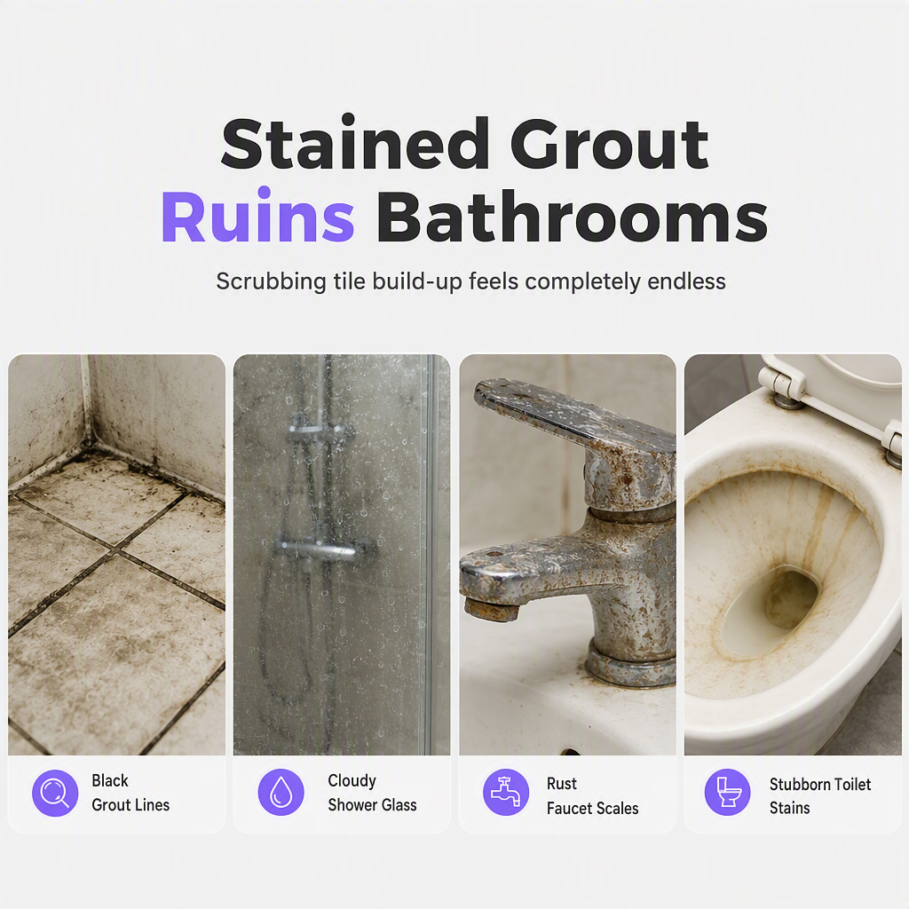 🧼 Tile Cleaner & Limescale Remover – Bathroom Grime and Hard Water Stain Cleaner