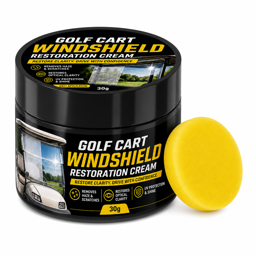 Golf Cart Windshield Scratch Repair Paste with Sponge