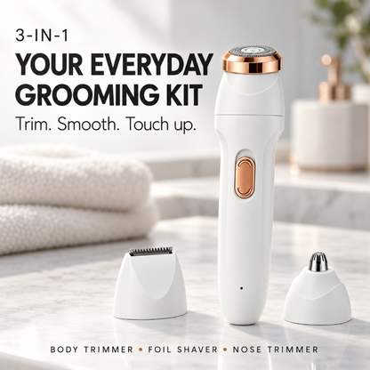 Multifunctional 3-in-1 Rechargeable Electric Trimmer, Suitable for Both Men and Women