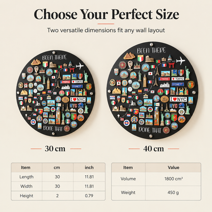 Travel Magnet Board and Souvenir Magnet Display Board for Wall Decor