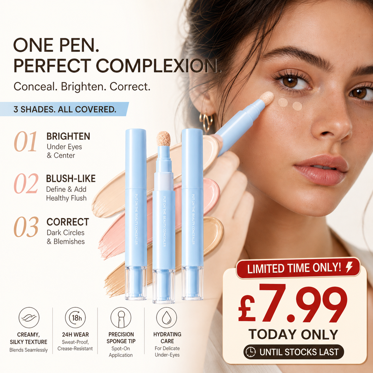 🔥💙Multipurpose Concealer & Foundation Eye Concealer