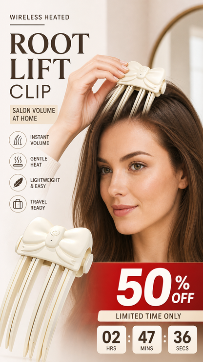 ✨ 2026 Sale — Over 18,000 Sold! 💎📢📢 50% OFF !! ⏰💨 Wireless Heated Root Lift Clip – Salon Volume, Zero Effort ✨