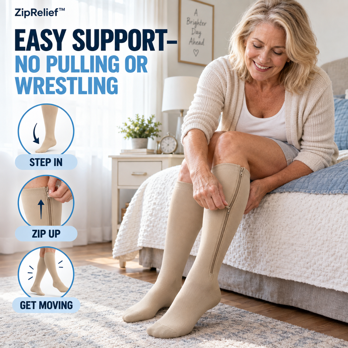 All-Day Leg Support Compression Socks – 2 Pairs